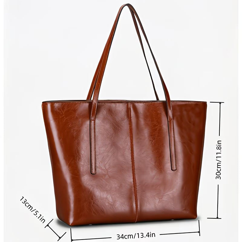 Helena - Bolsa Tote em Couro com Elegância Atemporal