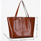 Helena - Bolsa Tote em Couro com Elegância Atemporal
