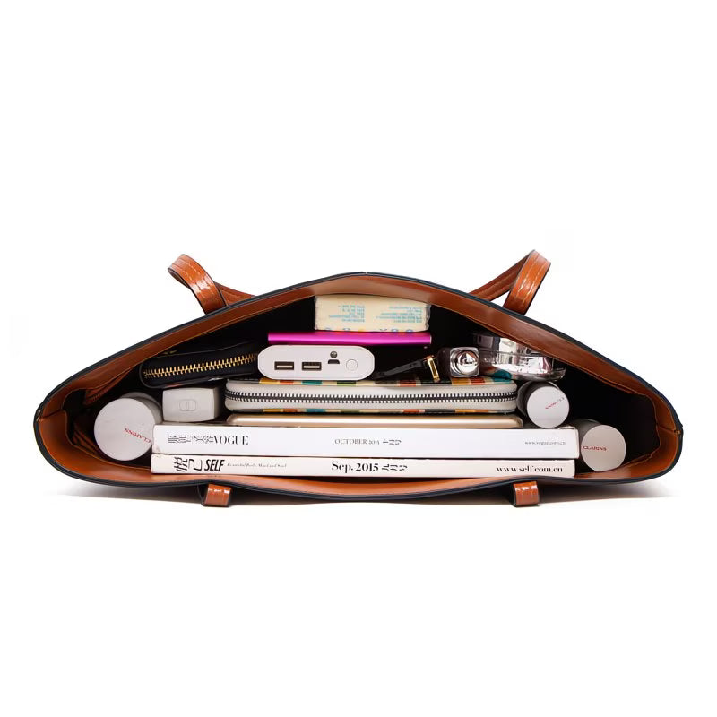 Helena - Bolsa Tote em Couro com Elegância Atemporal