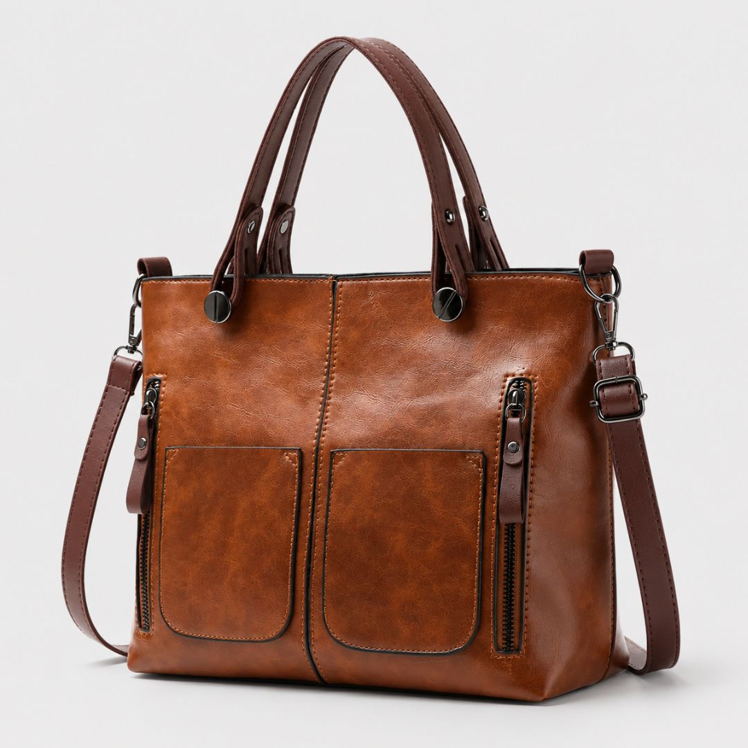 Siena - Bolsa Tote em Couro com Estilo Clássico Urbano