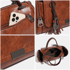 Mirella - Bolsa Baú em Couro com Elegância Casual
