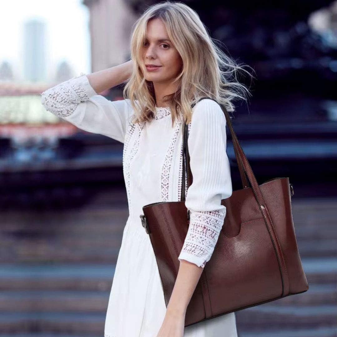 Aurelle - Bolsa Tote em Couro com Elegância Atemporal