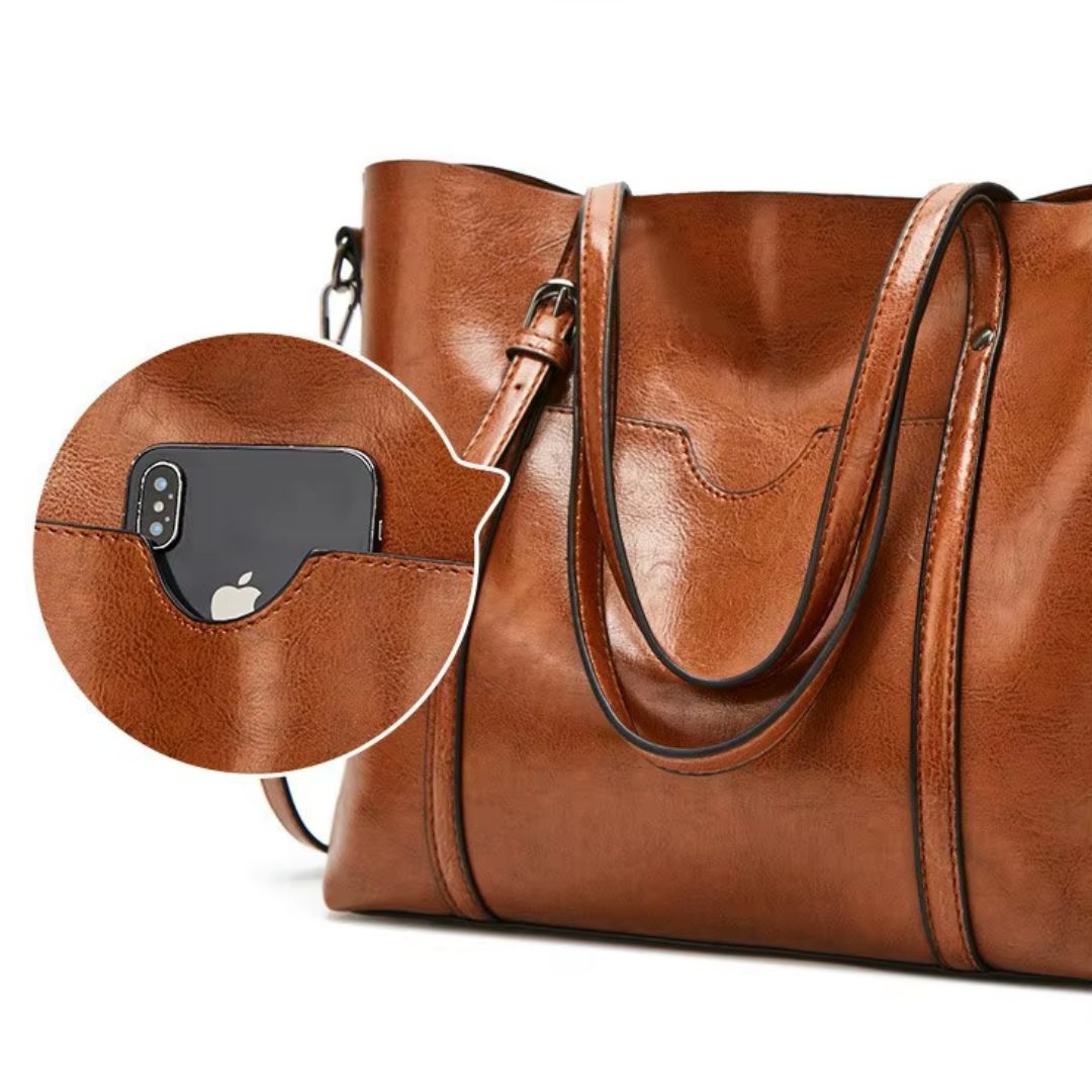 Aurelle - Bolsa Tote em Couro com Elegância Atemporal
