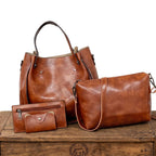 Antonella - Kit Elegante de Bolsas em Couro para Todas as Ocasiões Com 4 Peças