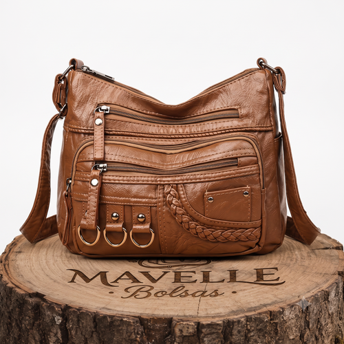 Évora - Bolsa Crossbody em Couro Com Charme Artesanal