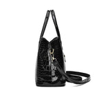 Cecília - Bolsa Tote em Couro Croco com Elegância Sofisticada