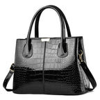 Cecília - Bolsa Tote em Couro Croco com Elegância Sofisticada