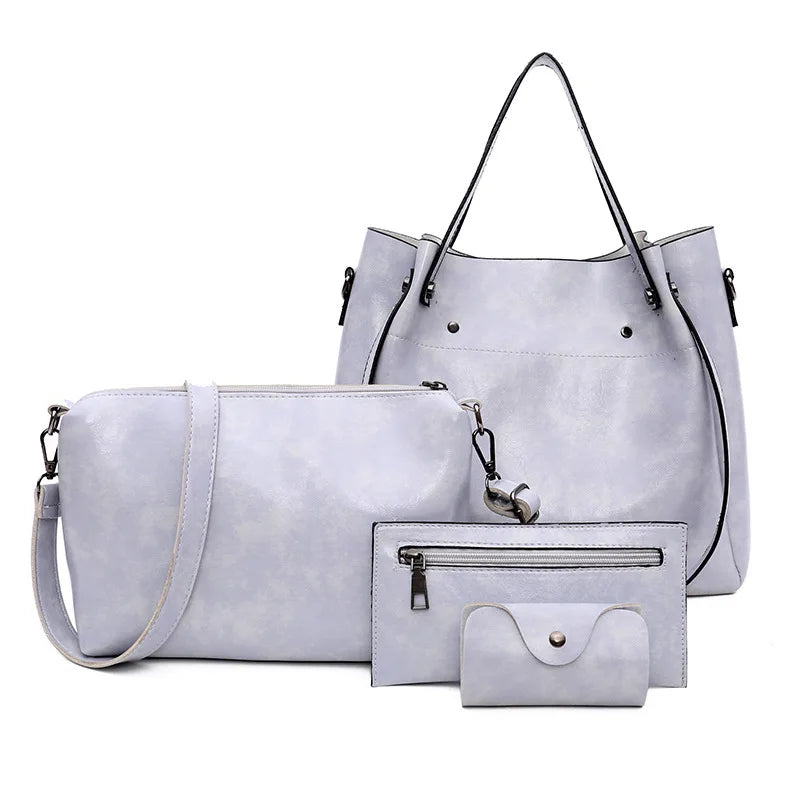 Antonella - Kit Elegante de Bolsas em Couro para Todas as Ocasiões Com 4 Peças