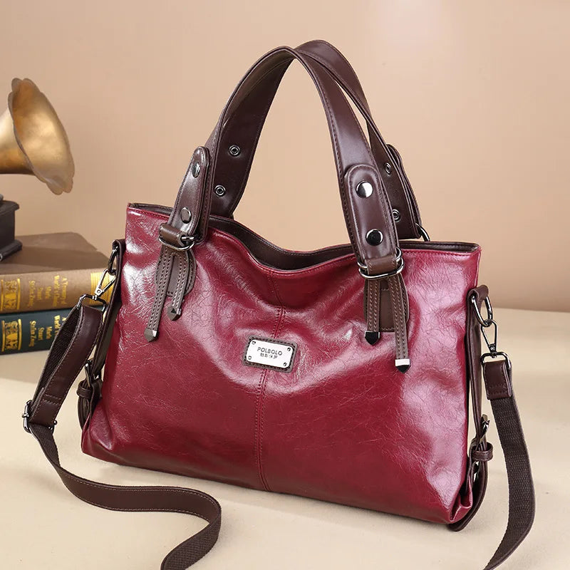 Amélia - Bolsa Tote em Couro Premium Com Elegância Atemporal