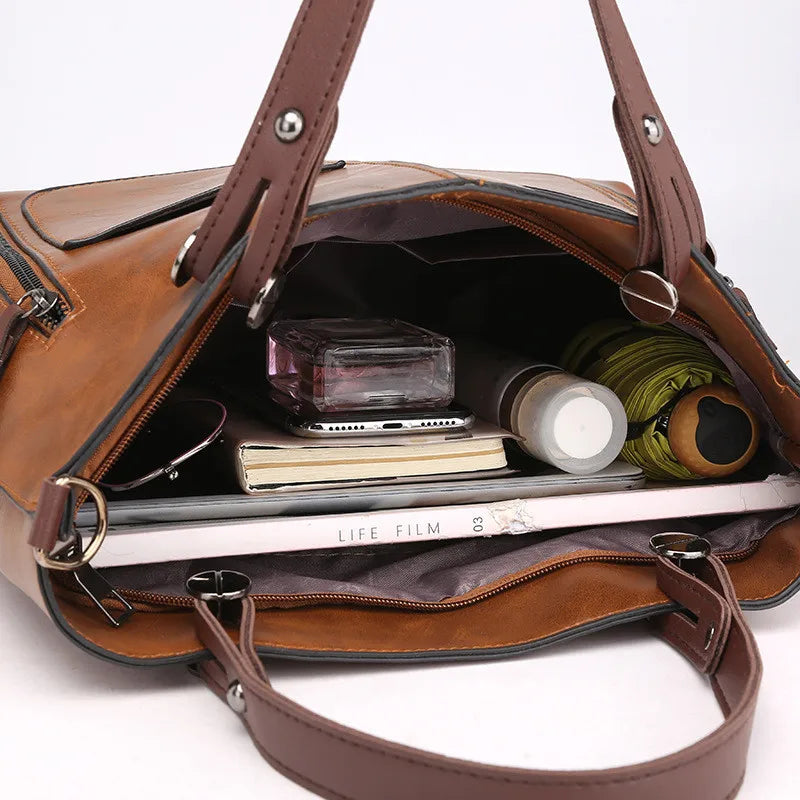 Siena - Bolsa Tote em Couro com Estilo Clássico Urbano