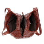 Aurora - Bolsa Hobo Premium em Couro Vintage Sofisticado