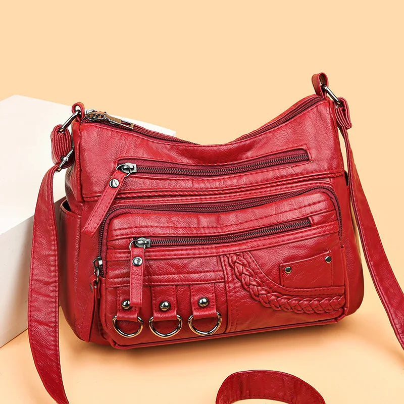 Évora - Bolsa Crossbody em Couro Com Charme Artesanal
