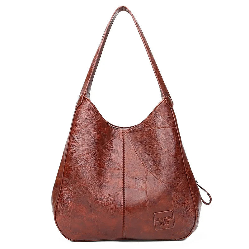 Aurora - Bolsa Hobo Premium em Couro Vintage Sofisticado