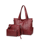 Antonia - Conjunto de Bolsas em Couro Com Elegância Atemporal 3 Peças