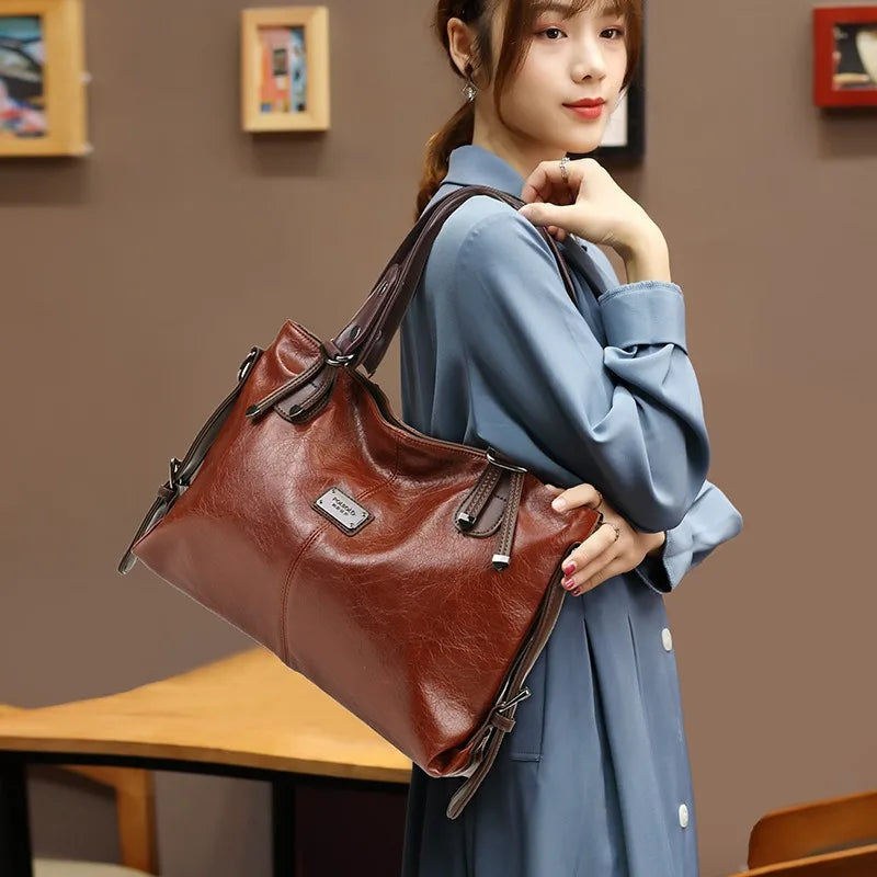 Amélia - Bolsa Tote em Couro Premium Com Elegância Atemporal
