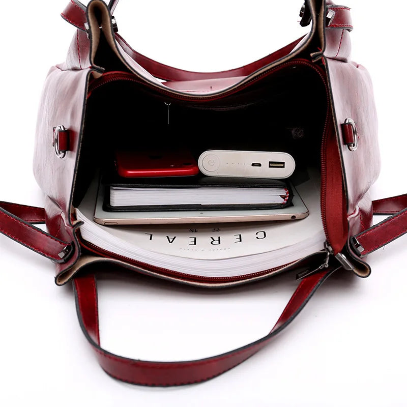 Antonella - Kit Elegante de Bolsas em Couro para Todas as Ocasiões Com 4 Peças
