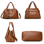 Giovanna - Bolsa em Couro com Alças Trançadas e Elegância Artesanal