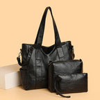 Antonia - Conjunto de Bolsas em Couro Com Elegância Atemporal 3 Peças