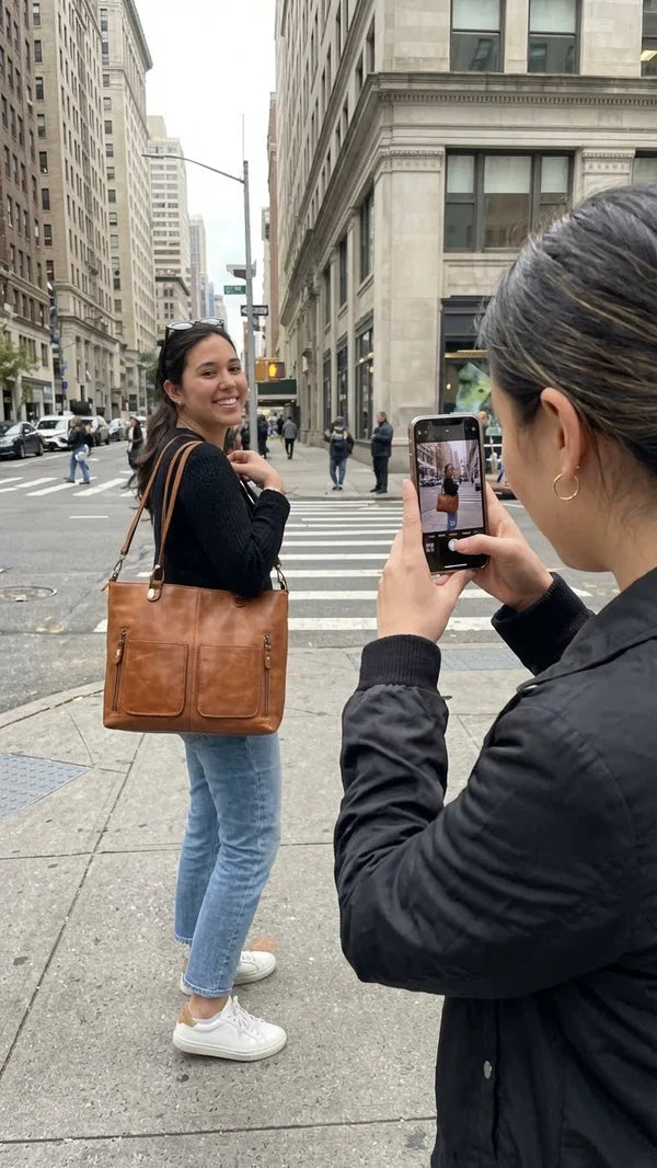 Cliente usando bolsa