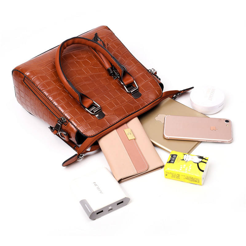 Valentina - Kit Elegante de Bolsas em Couro para Todas as Ocasiões Com 4 Peças