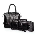 Valentina - Kit Elegante de Bolsas em Couro para Todas as Ocasiões Com 4 Peças